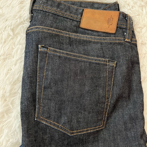 Rye 51 Silo Raw Denim Jeans 36 Navy - Picture 3 of 4